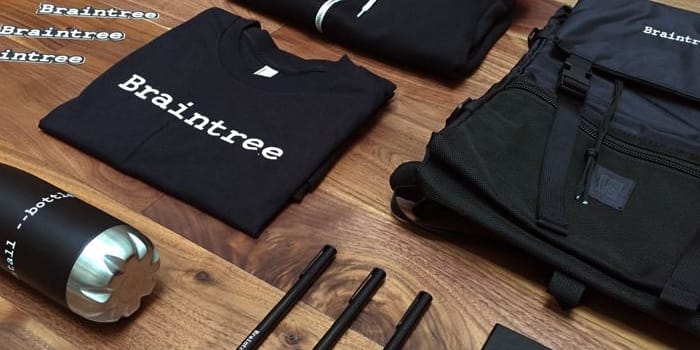 Objets publicitaires - Un exemple de welcome pack de chez braintree | Krokrodeal Objets publicitaires - Un exemple de welcome pack de chez braintree | Krokrodeal