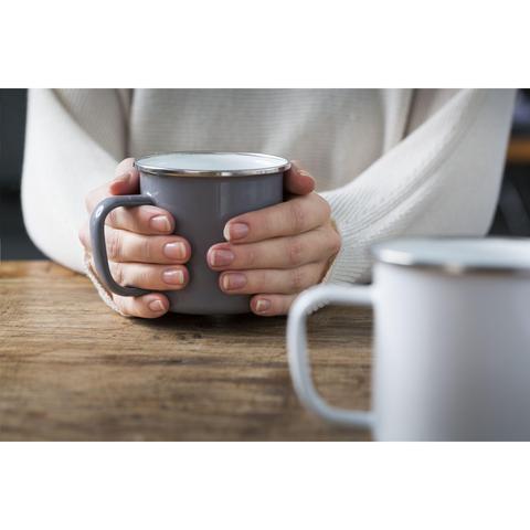 Retro Silver Emaille Mug | Mug pas cher