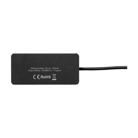 Tecco GRS Recycled Alu USB Hub | Cable,chargeur pas cher
