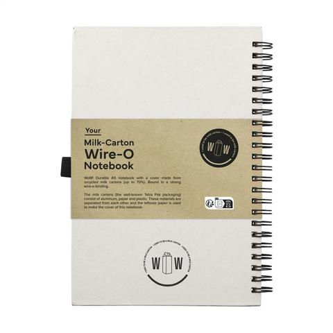 Milk-Carton Wire-O Notebook A5 bloc-notes | Bloc-notes pas cher