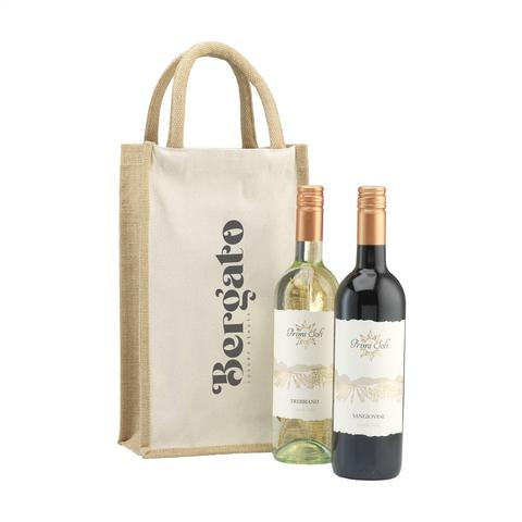 Jute Canvas Double Wine Bag sac à vin | Krokrodeal