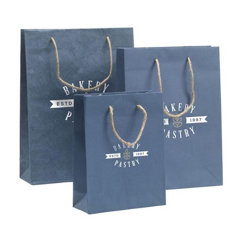 Leaf It Bag recyclé avec fibres de jeans (180 g/m²) L | Krokrodeal