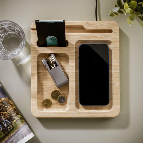 Walter Bamboo Single Dock 15W organisateur et chargeur | Chargeur pas cher