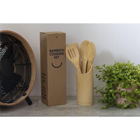 Bamboo Cooking Set ens. de cuisine | Krokrodeal