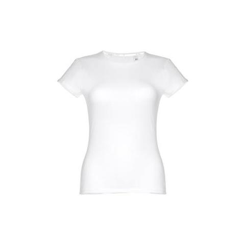 THC SOFIA WH. T-shirt femme en coton ceinturé. Couleur blanche | Krokrodeal