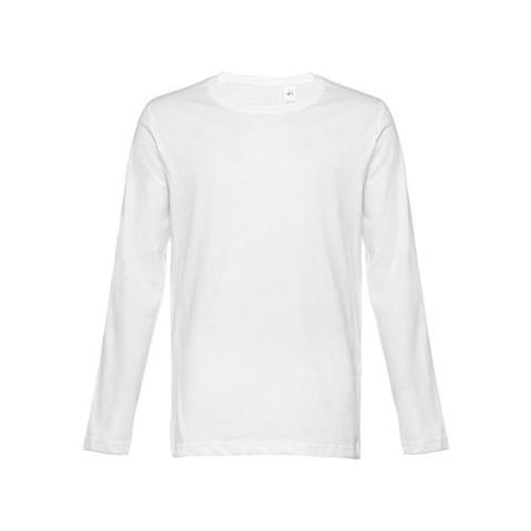 T-shirt en coton à manches longues pour hommes - Thc bucharest wh | Krokrodeal