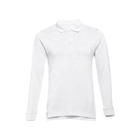 Polo en coton à manches longues pour hommes - Thc bern wh | Polo pas cher