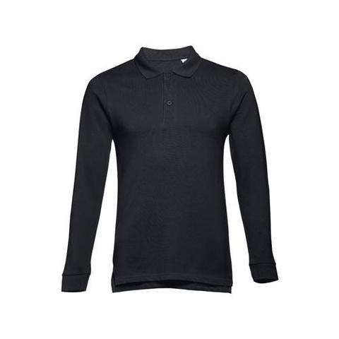 Polo à manches longues en coton cardé pour hommes - Thc bern | Polo pas cher