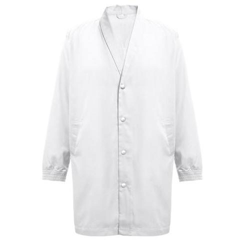 THC MINSK WH. Blouse de travail en coton et polyester. Couleur blanche | Veste pas cher