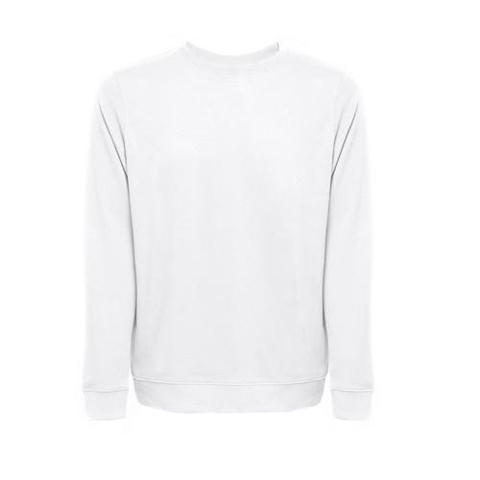 THC COLOMBO WH. Sweat-shirt (unisexe) en éponge italienne sans carte. Couleur blanche | Sweat pas cher