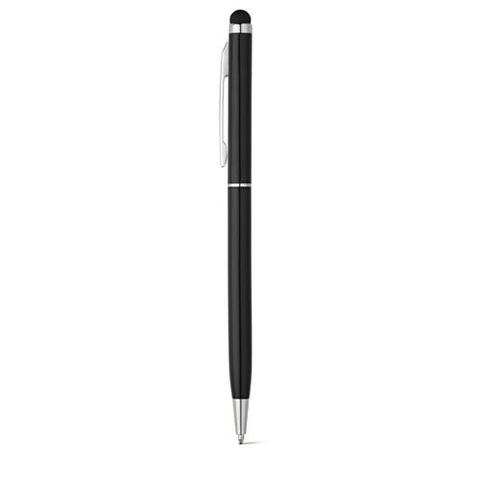 Stylo à bille en aluminium avec pointe tactile - Zoe bk | Krokrodeal