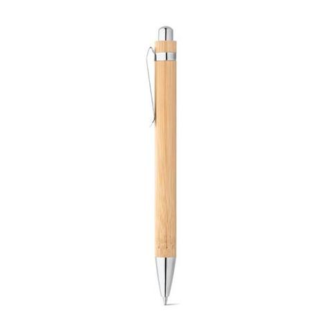 Stylo en bambou avec clip en métal - Hera | Stylo pas cher
