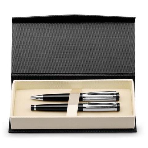 Set de stylo et de roller en métal avec clip - Orlando | Stylo pas cher