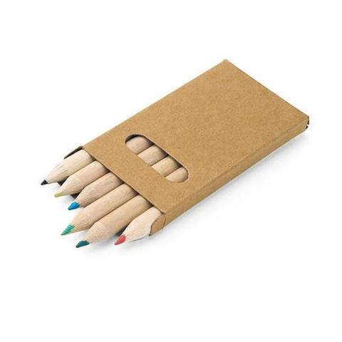 Boîte avec 6 crayons de couleur - Bird | Krokrodeal