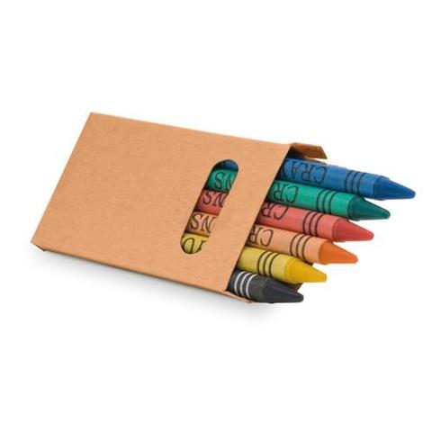 Boîte avec 6 crayons de cire - Eagle | Boite,crayon pas cher