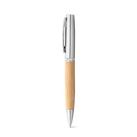 Stylo bille en bambou et métal avec étui en ABS - Fuji | Stylo pas cher