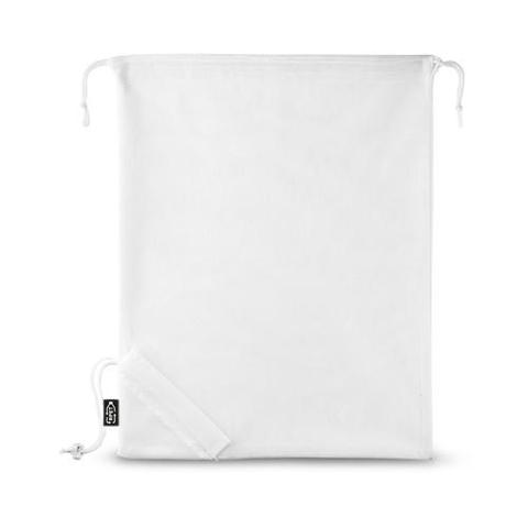Sac pliant en rPET avec pochette en rPET 190T - Bolzano | Sac pas cher