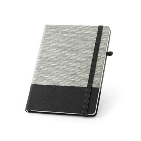 Bloc-notes A5 en fibre de paille et toile de coton - Rousseau | Krokrodeal