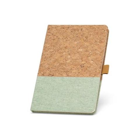 Bloc-notes A5 en liège et lin avec pages lignées - Klee | Krokrodeal