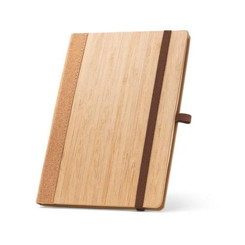 Carnet A5 en feuilles de bambou et de liège avec pages lignées - Orwell | Bloc-notes pas cher