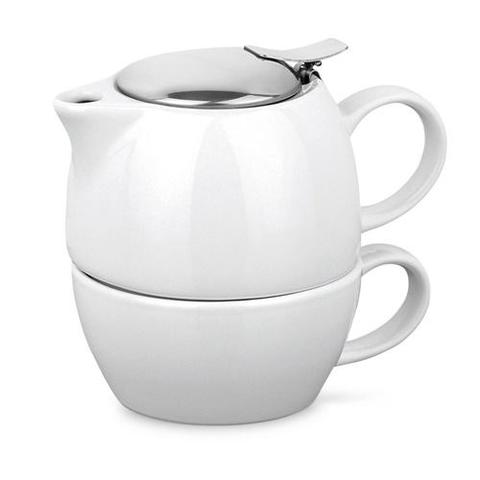 Set à thé 2 en 1 en porcelaine - Cole | Mug,bouteille,cuisine pas cher