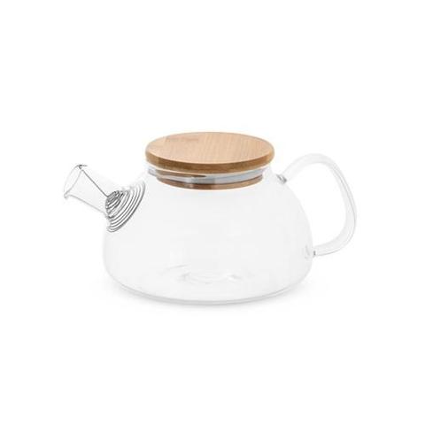 Théière en verre borosilicate 750mL avec couvercle en bambou - Snead | Bouteille,verre pas cher
