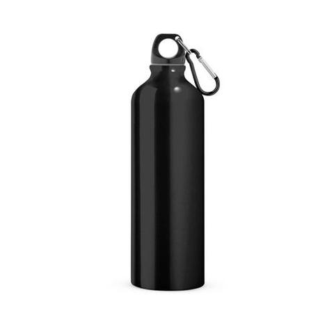 Bouteille de sport 750mL en aluminium avec mousqueton - Siderot | Krokrodeal