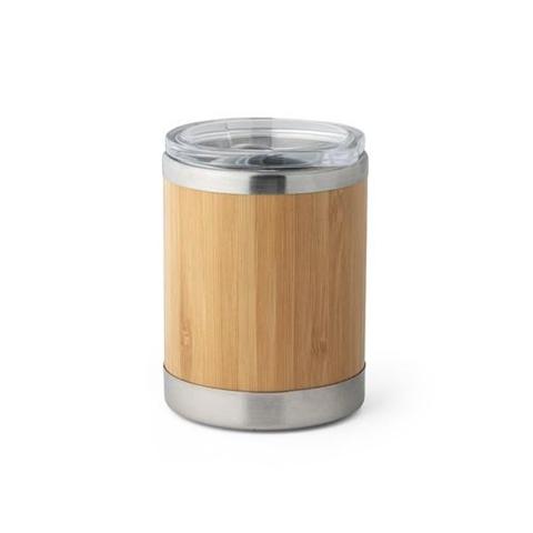 Tasse 350mL en bambou et acier inox - Lycka | Mug,verre pas cher
