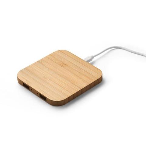 Chargeur sans fil en bambou - Dalton | Chargeur pas cher