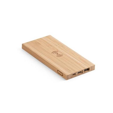Batterie portative 5'000 mAh en bambou - Fitch | Batterie,chargeur pas cher