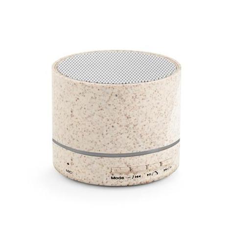Haut-parleur avec micro en ABS et fibre de paille de blé - Lineu | Krokrodeal