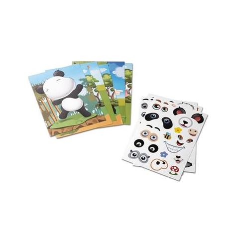 Jeu d'autocollants avec six feuilles - Madagascar | Krokrodeal