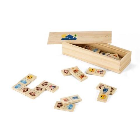 Jeu de dominos en bois - Domin | Jeux,boite,jouets pas cher