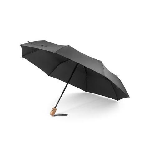 Parapluie pliable en PET (100% rPET) à ouverture et fermeture automatiques - River | Parapluie pas cher