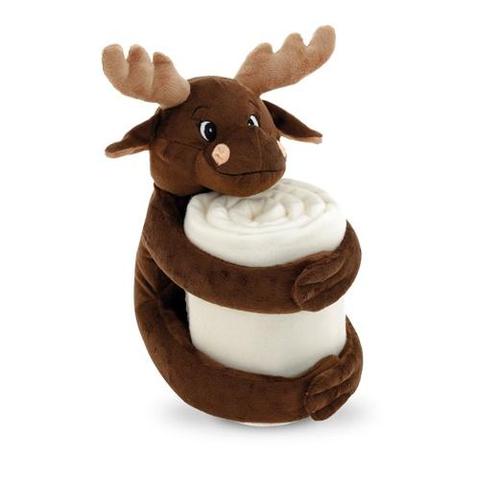 Couverture en polaire avec peluche (180 g/m²) - Moose | Peluche,sweat,plaid pas cher