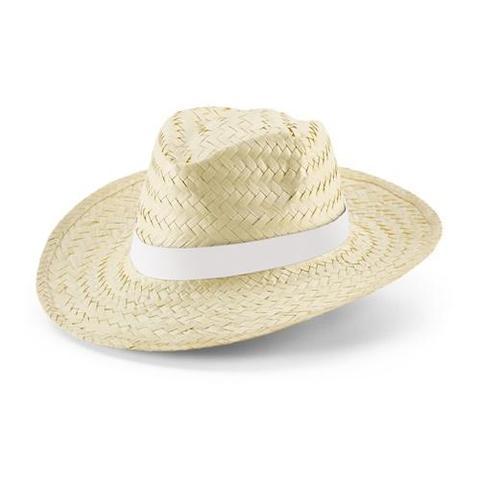 Chapeau de paille naturel - Edward rib | Chapeau pas cher