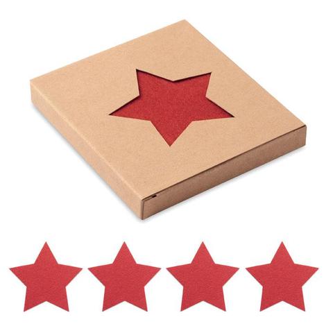 Sous verres en feutre RPET - Starguard | Verre pas cher