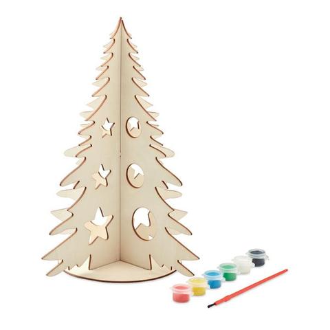 Sapin de Noël en bois - Tree and paint | Krokrodeal