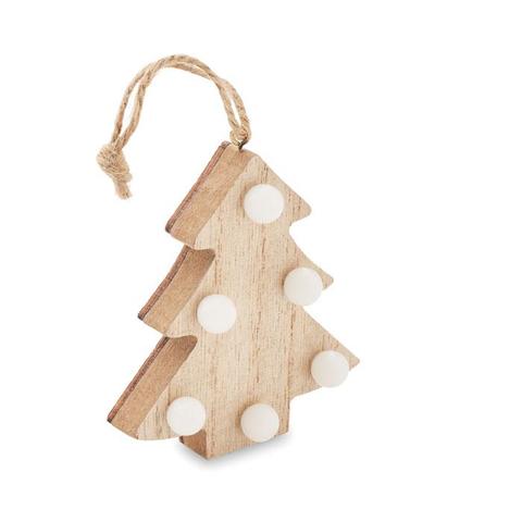 Sapin en bois avec lumières - Lulie | Noel pas cher