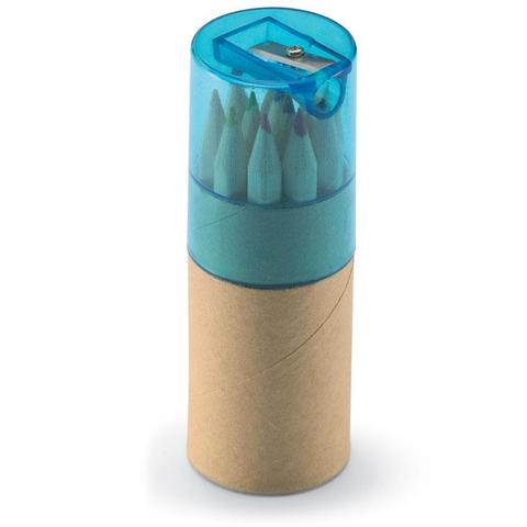 Tube 12 crayons de couleur - Lambut | Crayon pas cher