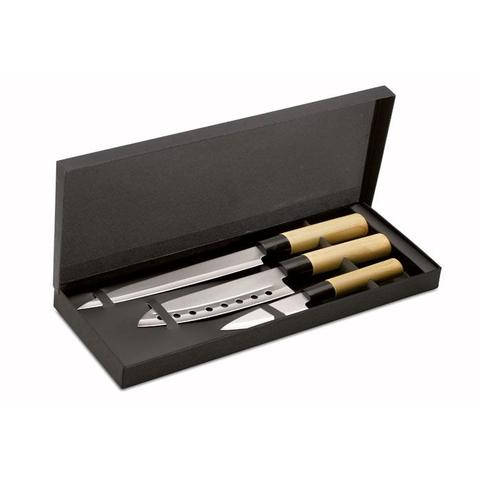 Set 3 couteaux style japonais - Taki | Krokrodeal