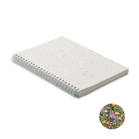 Carnet A5 couv. papier semence - Seed ring | Arbre-et-plante,bloc-notes pas cher