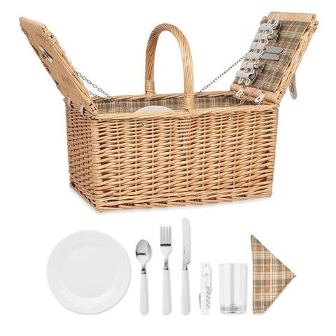 Panier pique-nique en osier 4 - Mimbre plus | Krokrodeal