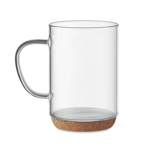 Tasse en verre base en liège - Lisbo | Mug,verre pas cher