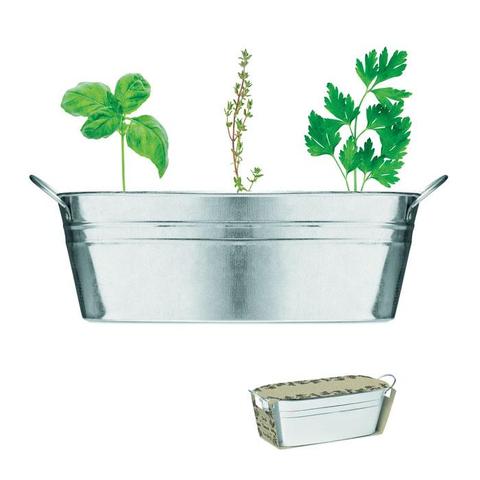 Bac en zinc & herbes aromatique - Mix seeds | Krokrodeal