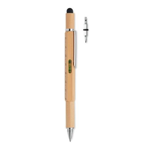 Stylo niveau à bulle en bambou - Toolbam | Outils,stylo pas cher