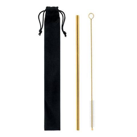 Paille et brossettes en acier - Cold straw colour | Cuisine pas cher