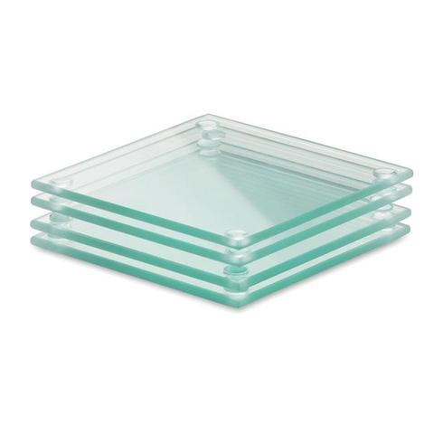 4 sous-verres en verre recyclé - Mosaic | Verre pas cher
