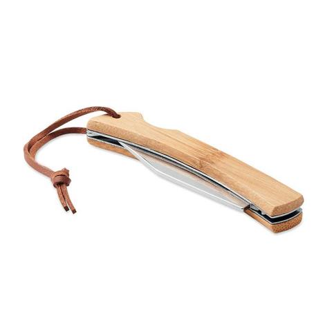 Couteau pliable en bambou - Mansan | Couteaux pas cher