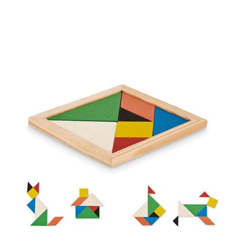 Puzzle Tangram en bois - Tangram | Jeux pas cher